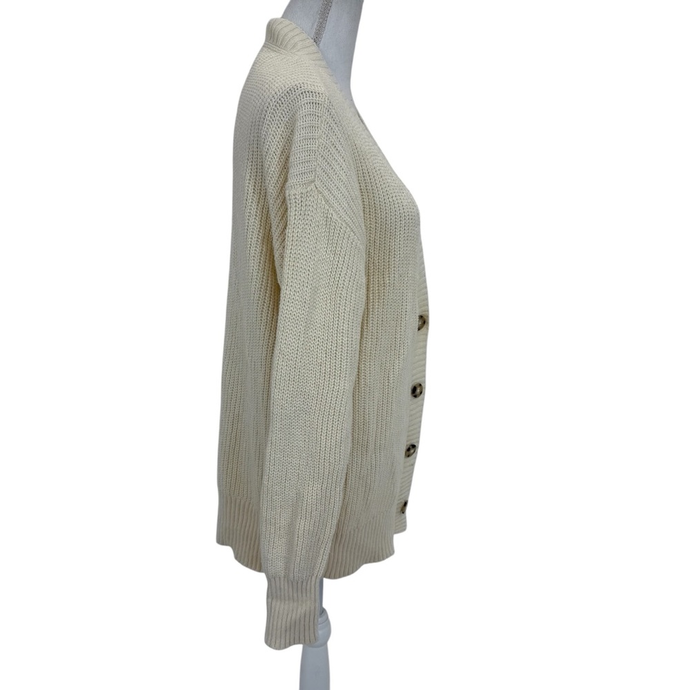 Faherty Boyfriend Cardigan Small Natural / Cream - Picture 6 of 15